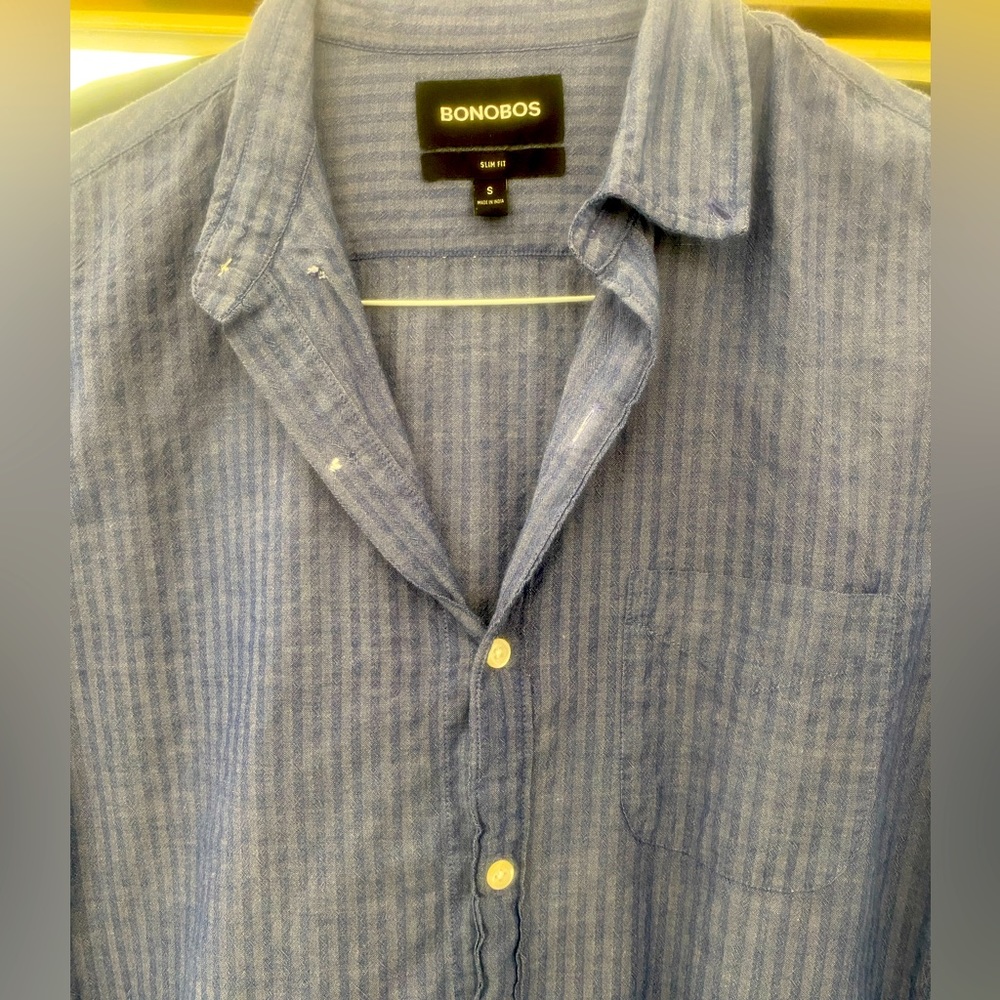 Bonobos Small slim fit long sleeve shit